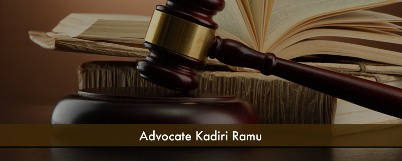 Advocate Kadiri Ramu 